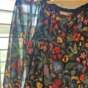 Alice + Olivia Alta Peasant Top